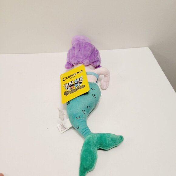 Cuphead Cala Maria Mermaid Plush Toy 8" Fiesta 2019 Soft Stuffed Doll - Picture 4 of 7
